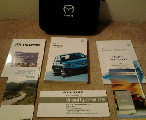 2004 mazda3 owners manual with case
