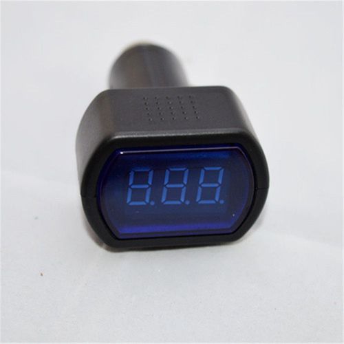 Mini digital 12v led auto car truck system voltmeter gauge voltage volt meter
