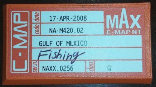 C-map nt-max - na-m420.02 -c-card- gulf of mexico -fishing contour charts