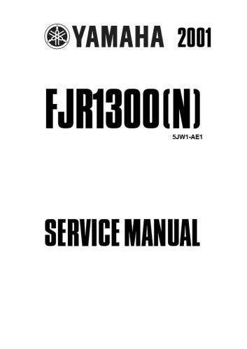 New yamaha fjr 1300 &amp; fjr1300 r repair service manual. real print book. free s&amp;h