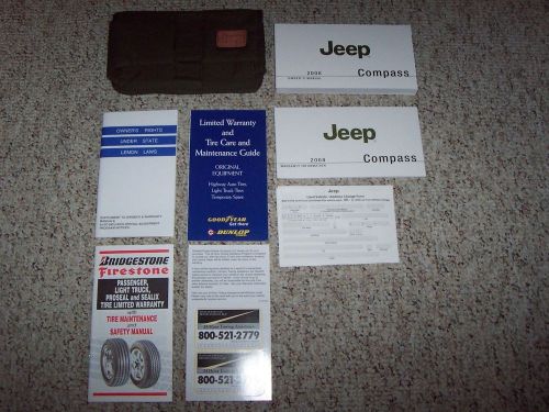 2008 jeep compass owner&#039;s owner manual user guide sport limited 2.0l 2.4l new