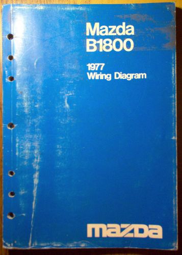 1977 mazda b1800 wiring diagram service shop manual 77 oem