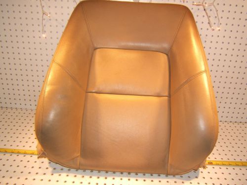 Mercedes late w140 cl500 right pass seat back parchment leather 1 cover/cushion