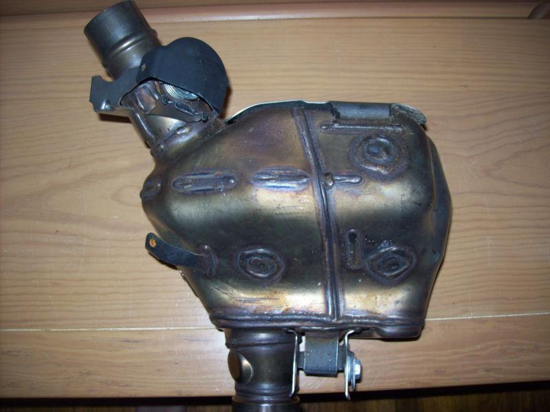 2011 2012 2013 kawasaki zx10  oem convertor exhaust pipe stock mid converter