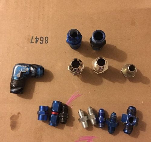 Assorted fittings russell vibrant arp -3 -4  an10 turbo