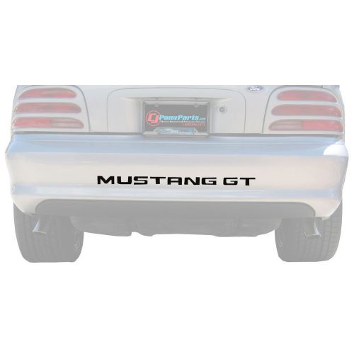 Graphic express n230 black mustang rear bumper decal gt 94-98