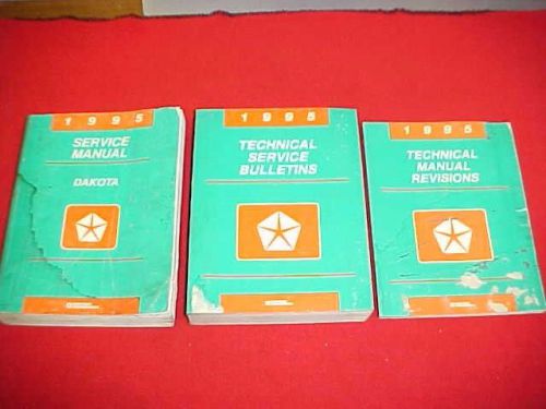 1995 dodge dakota truck shop service repair manual 3 books 95 + wiring bulletins