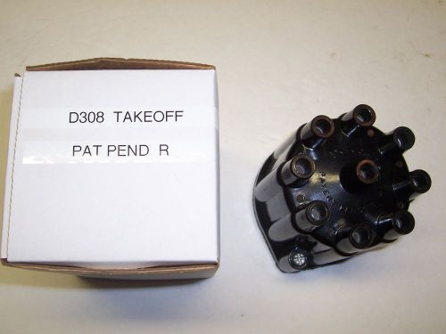 Genuine delco distributor cap -1957 -74 most gm  v8&#039;s, d308 delco logo, pat pend