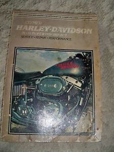 Vintage 1959-1977 clymer harley-davidson 74ci v-twin service repair book