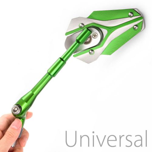 Viper green mirrors 10mm thread for yamaha fjr1300 fz8 fz 150 usa stock
