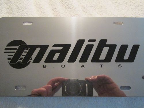 Malibu boat license plate