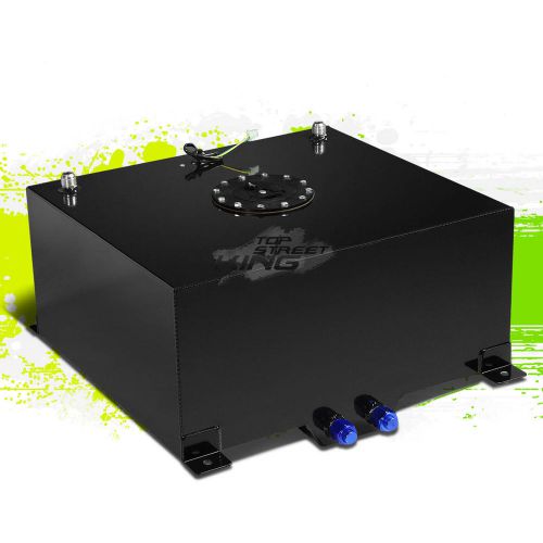 15.5 gallon lightweight race black aluminum gas fuel cell tank+ sender 20x18x10"