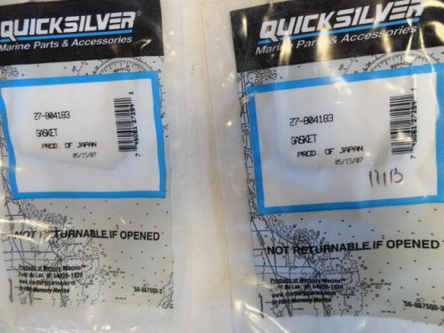 Mercury quicksilver 27-804183 gasket (quantity 2) marine boat