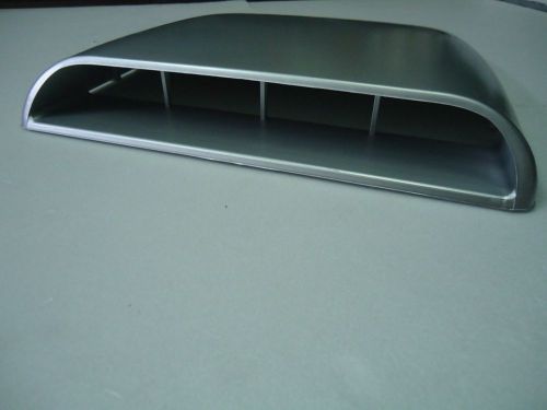 Car roof hood air scoop decorative vent cover silver