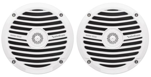 Pair rockford fosgate prime rm0652 6.5&#034; 100w marine/boat speakers white 4-ohm