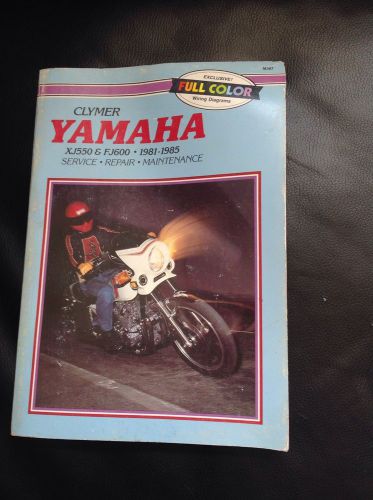Clymer yamaha xj550 &amp; fj600 1981-1985 manual