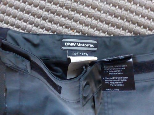 Bmw motorrad light n easy motorcycle pant bmw size 42l or fits my 33 waist