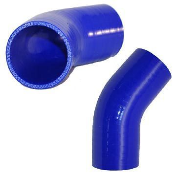2.75&#034; (70mm) silicone silicon 45 degree bend elbow blue 2 3/4&#034; intake piping
