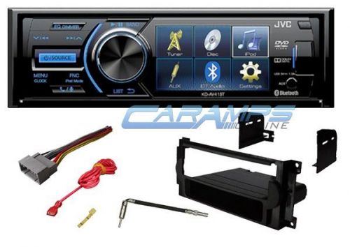 New jvc stereo radio w/ 3&#034; display &amp; cd/dvd player &amp; bluetooth w/ install kit