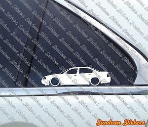 2x lowered car stickers - for chevrolet impala sedan (8th gen) 2000-2005