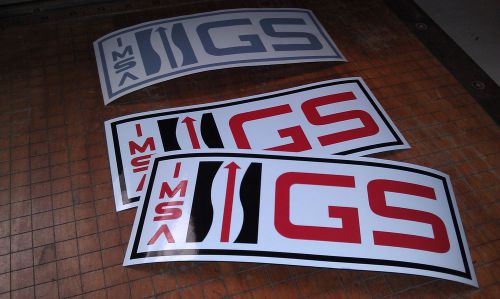 Imsa gs sponsorship decals - set of 2