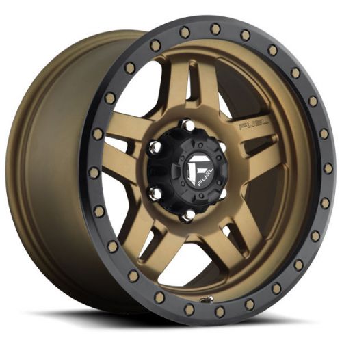 4-new fuel d583 anza 20x10 6x135 -18mm bronze wheels rims