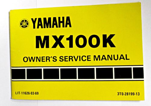 Yamaha mx100k owners manual nos 1986 yamaha lit-11626-03-69 pit bike ahrma