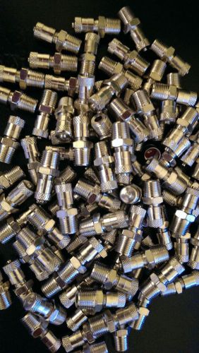 Lowrider hydraulics nickel plated schrader air valve 1/8'' npt with cap