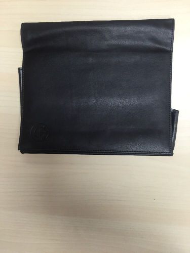 Bmw owners manual leather case jacket book holder pouch/ no books/empty.
