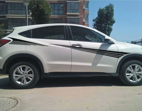 Car racing pinstripe door trim decals  for vezel vinyl side sticker #cb195