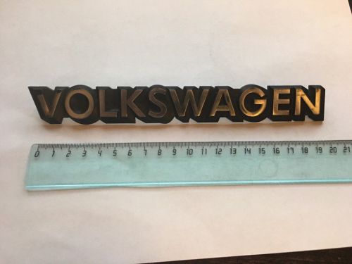 Vw golf jetta mk1 emblem badge logo &#034;volkswagen&#034; original