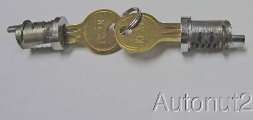 1947 1948 kaiser frazer door lock cylinders set nos with brass keys