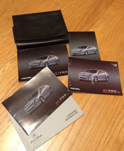 2011 acura tsx sedan owner&#039;s manual with case