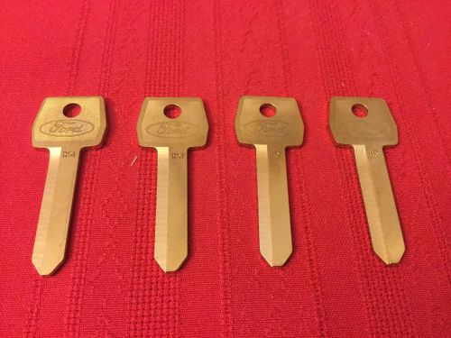 Lot of 4 ford key blanks 1965-1988 ilco h51 groove ignition door new.