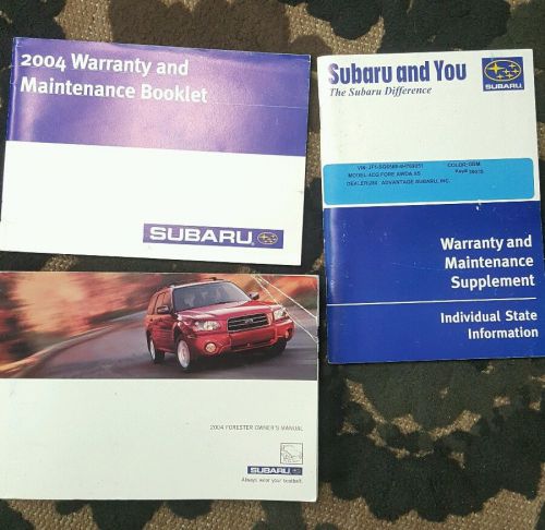 2004 subary forester owner manual