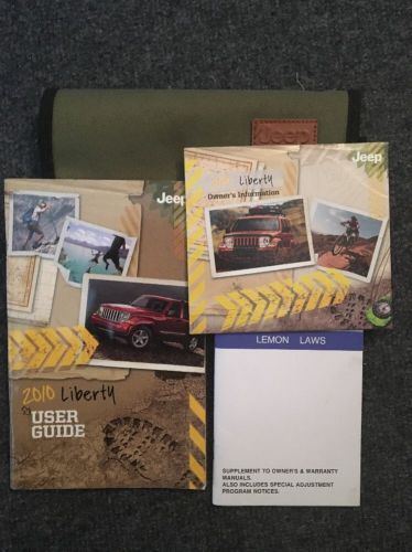 Liberty 10 2010 jeep owners owner&#039;s manual user guide- free shipping