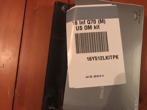 2016 infiniti q70 owners manual-sealed