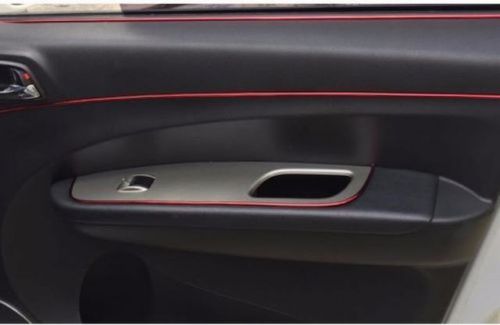 New 5m auto accessories car universal interior decorative red strip chrome shiny
