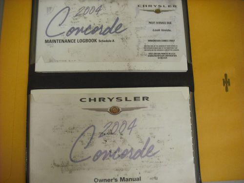 2004 chrysler  concorde owners  manual &amp; case