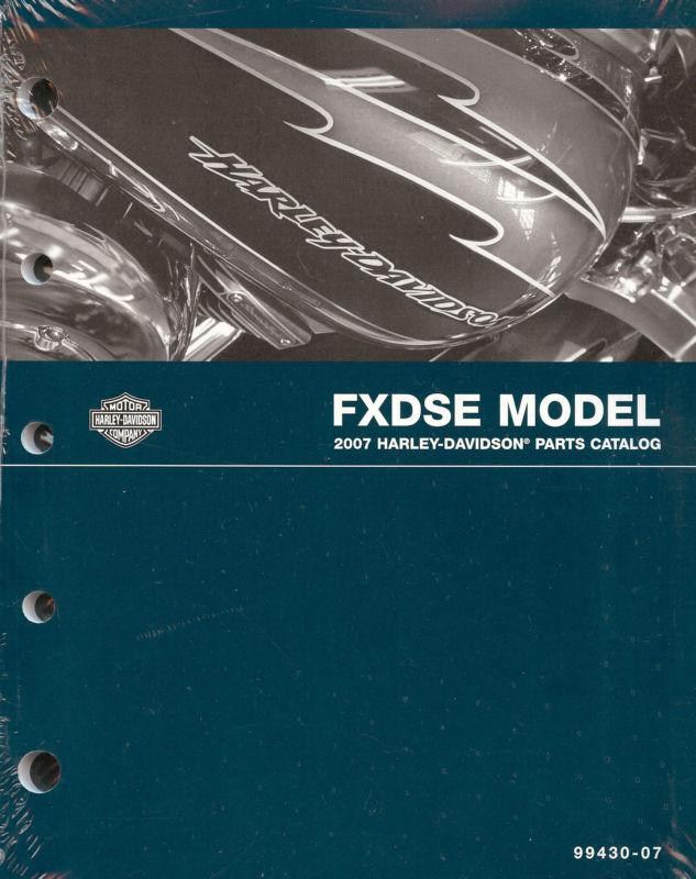 2007 harley-davidson fxdse dyna parts catalog manual -new-fxdse-cvo