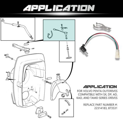 Trim Tilt Sender for Volvo Penta - Potentiometer Kit Replaces 22314183 & 873531, US $48.63, image 4