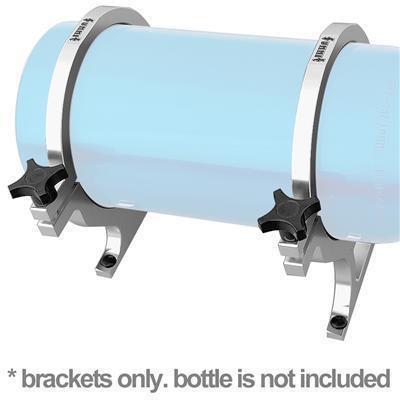 Summit racing nitrous bottle brackets billet aluminum 7" dia 10 lb. bottle pair