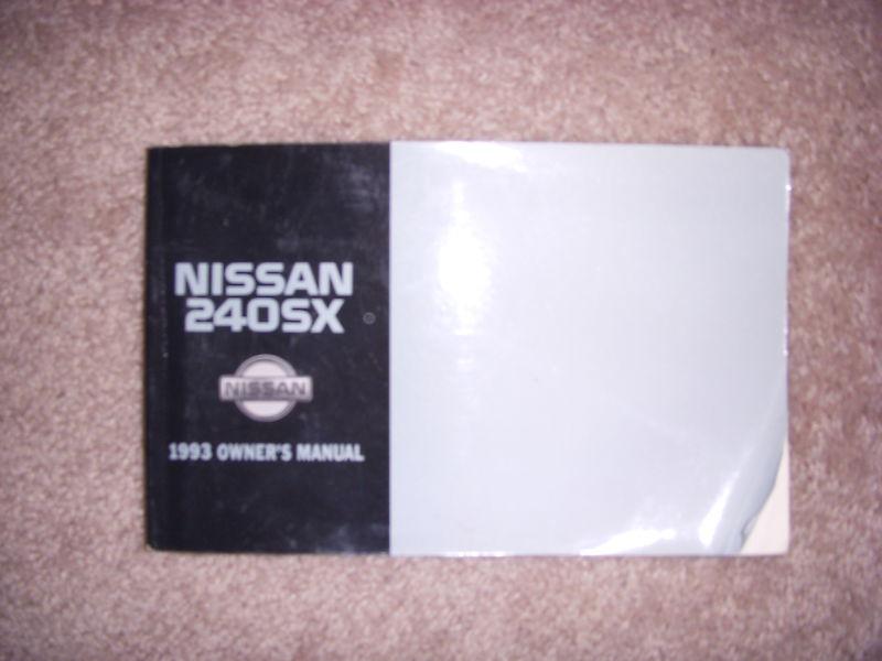 1993 nissan 240sx 240  owners manual  