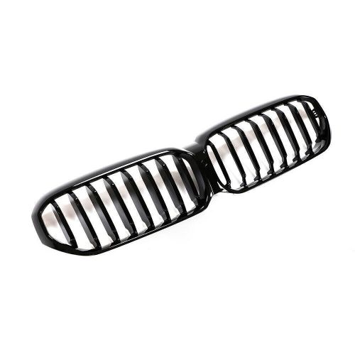 Car front bumper grille grill black kit for 2021-2022 bmw g30 g31 lci w/ camera