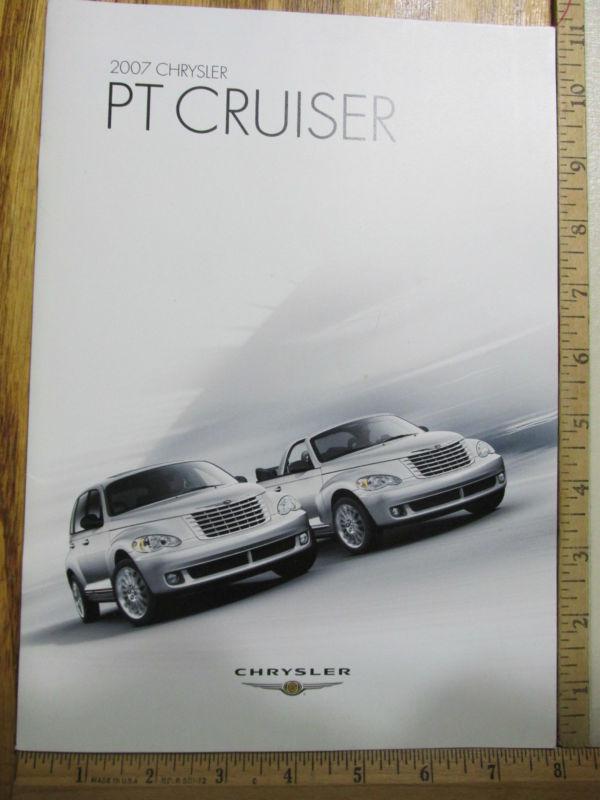Pt cruiser 2007 07 chrysler sales brochure convertible touring limited