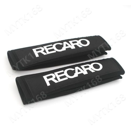 Recaro Car Racing Seat Belt Pads Cotton Shoulder Strap Cushion Cover 2pcs/set-Bk, US $14.22, image 2