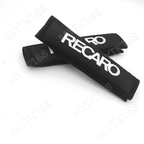 Recaro Car Racing Seat Belt Pads Cotton Shoulder Strap Cushion Cover 2pcs/set-Bk, US $14.22, image 3