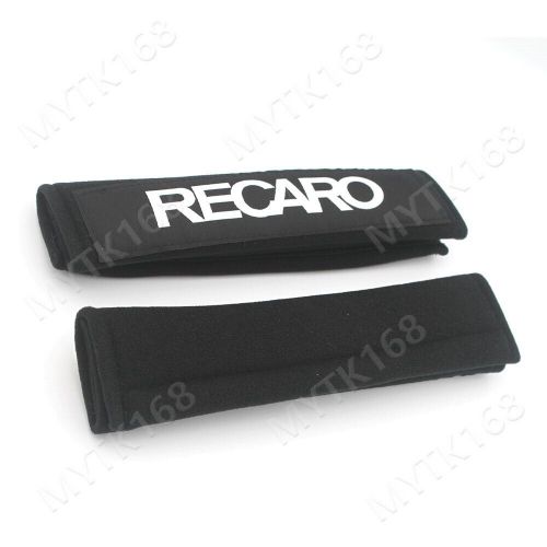 Recaro Car Racing Seat Belt Pads Cotton Shoulder Strap Cushion Cover 2pcs/set-Bk, US $14.22, image 4