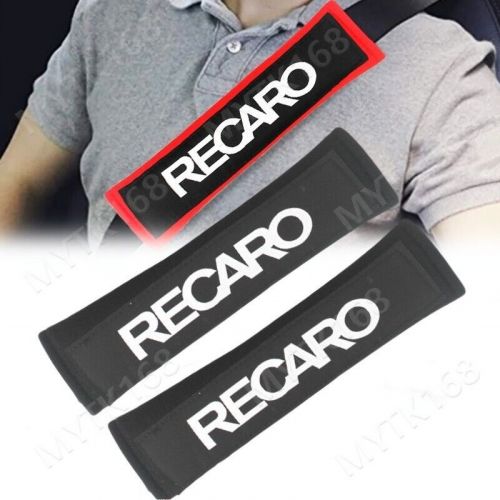 Recaro Car Racing Seat Belt Pads Cotton Shoulder Strap Cushion Cover 2pcs/set-Bk, US $14.22, image 5
