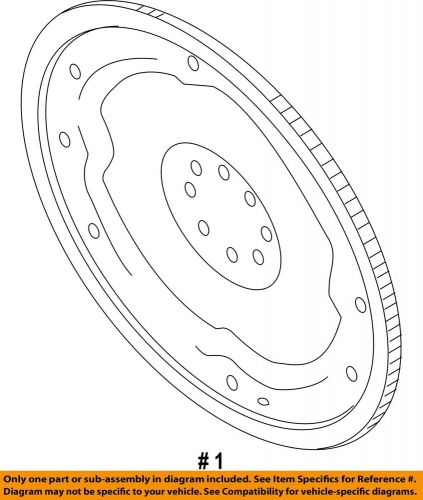 Ford oem 2011 f-250 super duty transmission components-flywheel bc3z6375a
